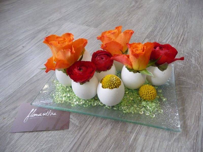 fleurs rouges oranges