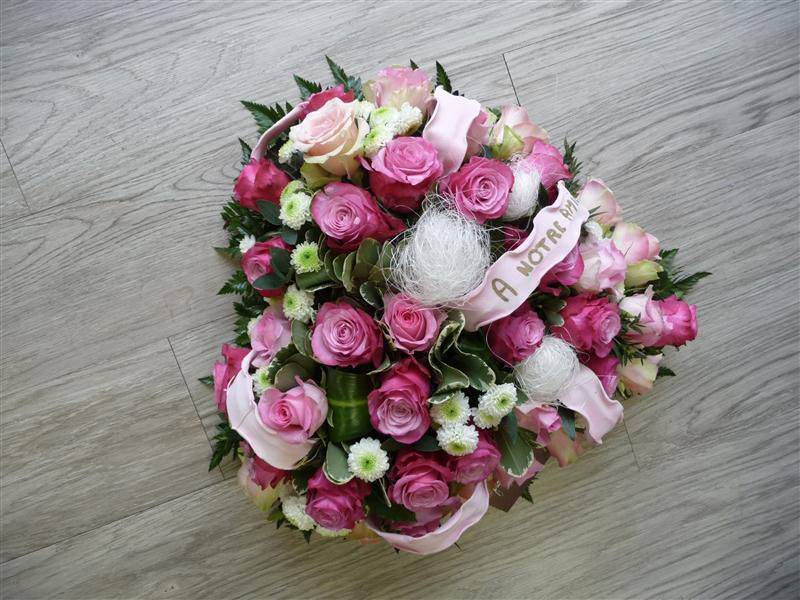 fleurs en coeur